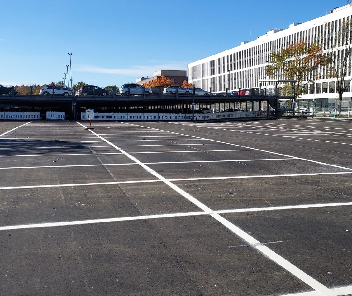 Cammann - Markierung und Bauservice - Parkplatzmarkierung in Dickschicht Heißplastik